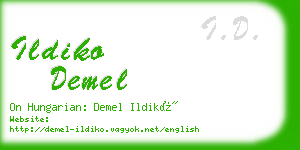 ildiko demel business card